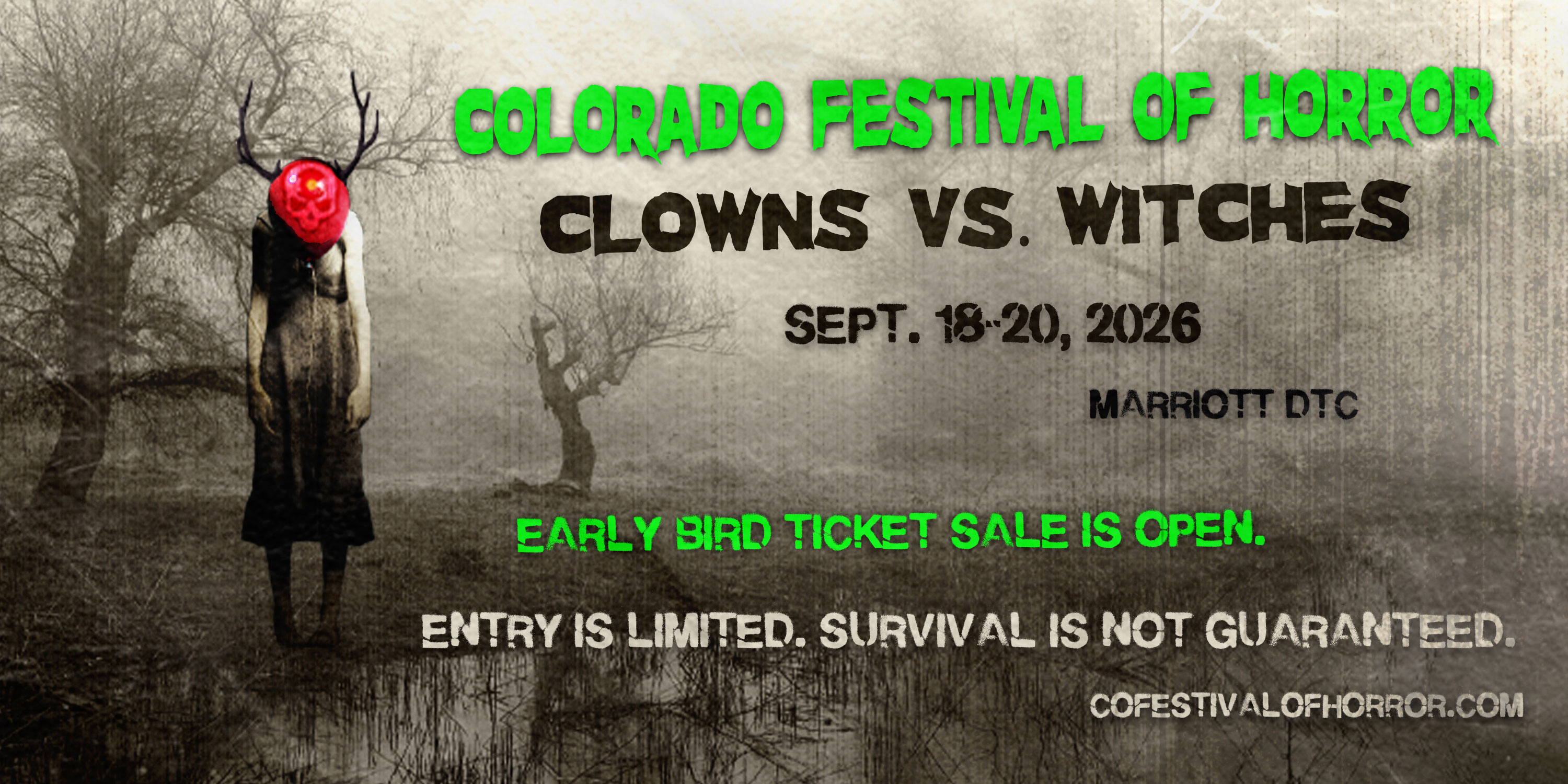 Colorado Festival of Horror Returns September 18th-20th, 2026