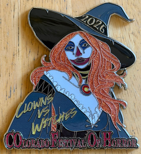 Clowns vs Witches Pin